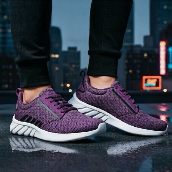 K-Swiss Shoes - *30off3* K•Swiss‎ Purple and White Athletic Sneakers with Knit Mesh Upper​